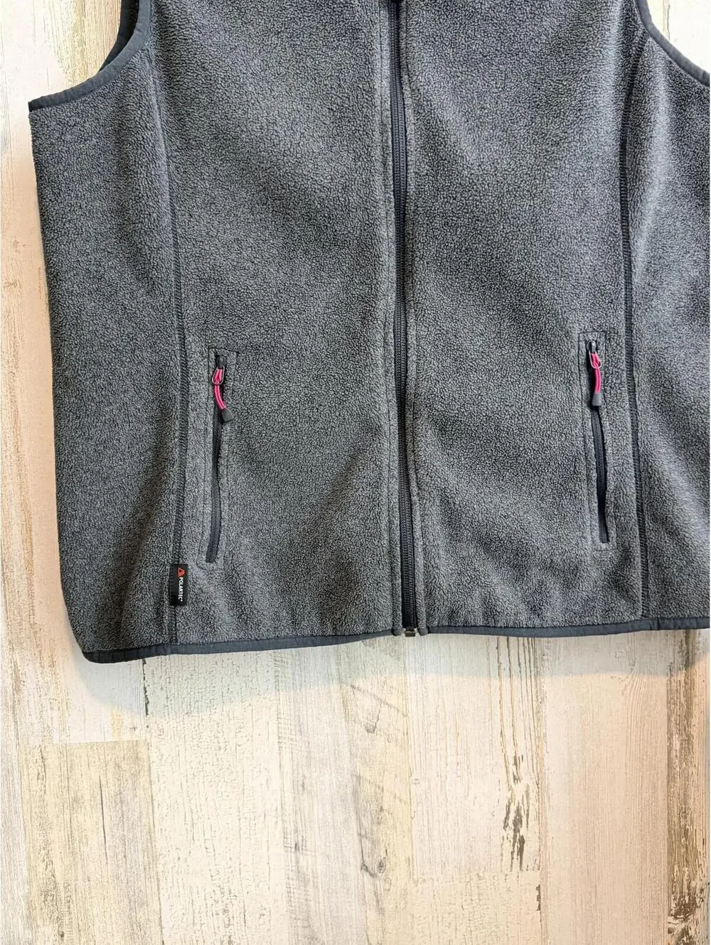 Guide Series Women’s Size Large Gray Zip Front Fleece Vest